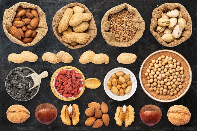 堅果食品的魅力 高清實拍與專業PSD素材的應用